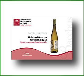 Alvarinho 2015 - Bacchus de Plata - XIV Concurso Internacional de Vinos - UEC