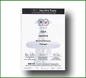 Loureiro 2014 - Medalha de Prata - Asia Wine Trophy 2015