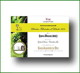 Alvarinho 2013 - Diploma Unión Española de Catadores