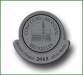 Medalha de Prata 2013 - Concurso Mundial de Bruxelas